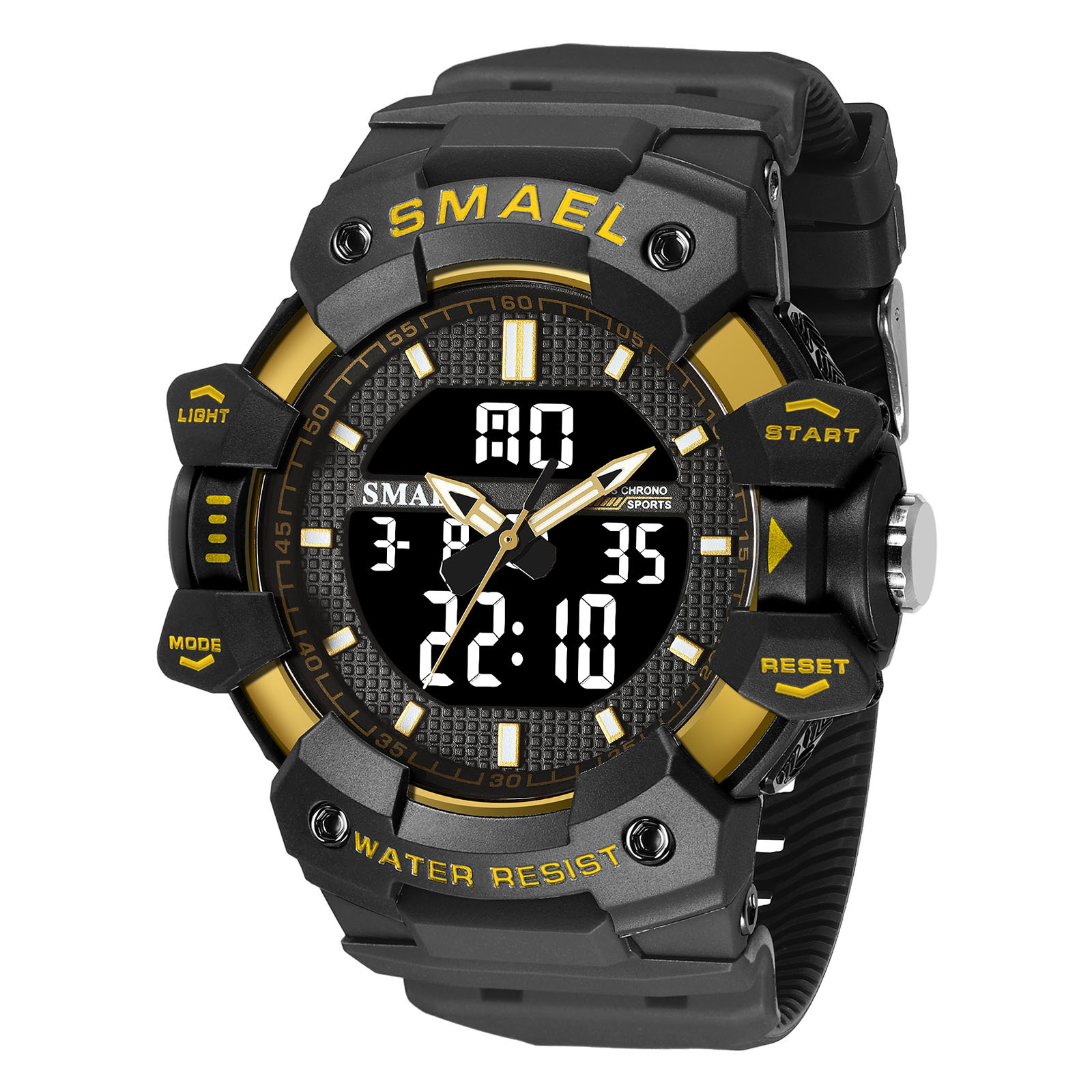 Waterproof Student Electronic Sports Watch in transparent green
