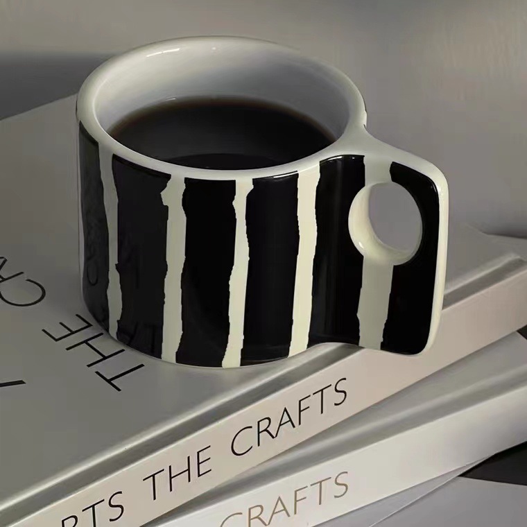 South Korea Ins Bloggers Same Style Zebra Antique Style Ceramic Cup