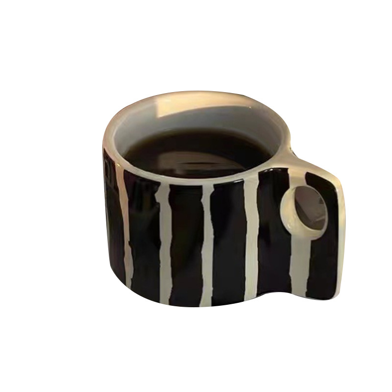 Title 4, Tazza in ceramica coreana stile zebra antico, c...