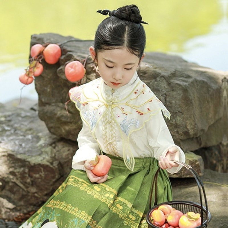 Children's Autumn Improve Chinese Style Ethnic Antique Performance Wear