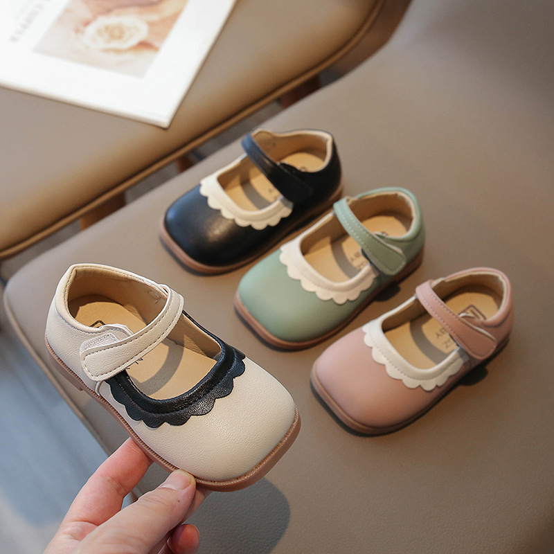 Girls' Princess Soft-soled Lace Leather Shoes — foto 2