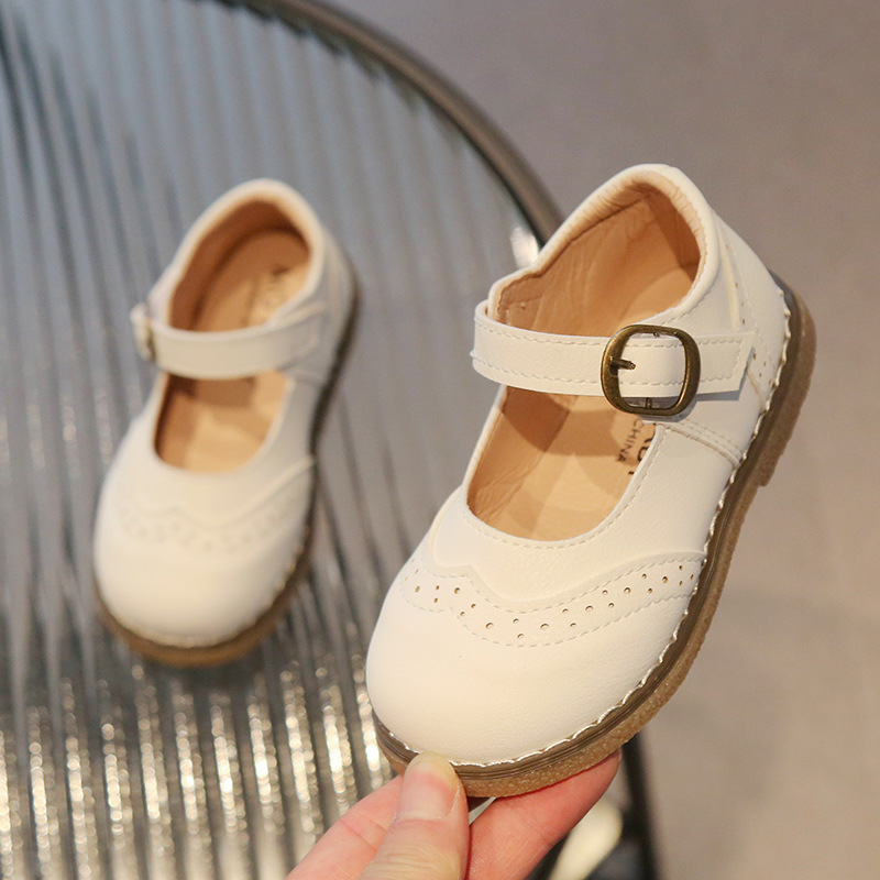 Girls' Casual Solid Color Leather Shoes — foto 6
