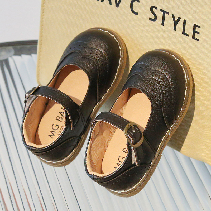 Girls' Casual Solid Color Leather Shoes — foto 5