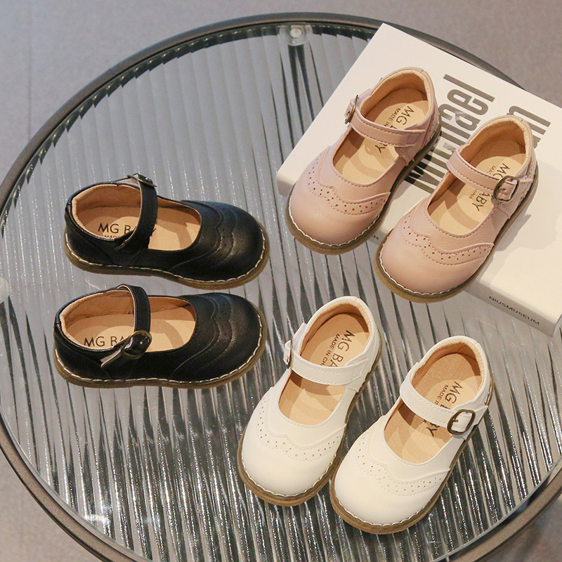 Girls' Casual Solid Color Leather Shoes — foto 11