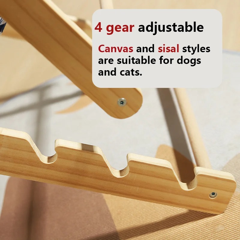 Solid Wood Cat Climbing Frame Recliner Four Seasons Universal