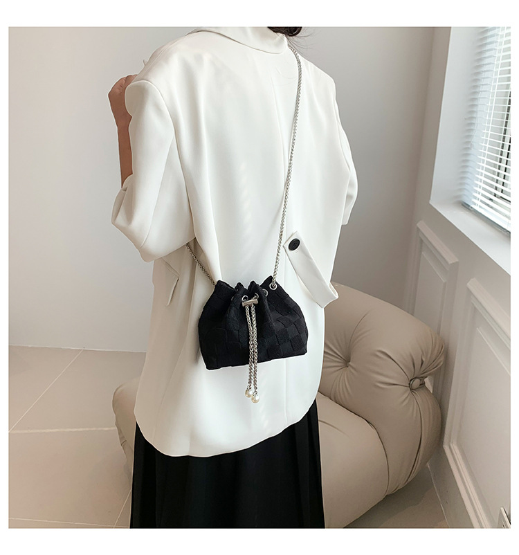 Summer Leopard Print Women's Fashion Woven Crossbody Chain Shoulder Bag