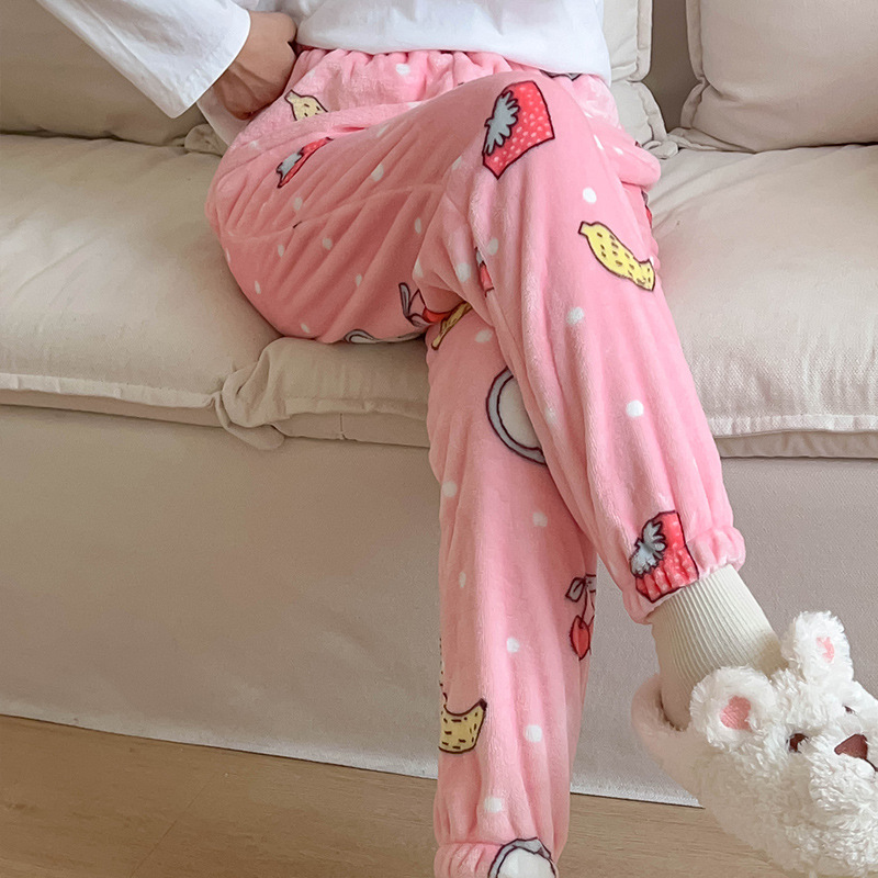 Title 2, Autumn And Winter Pajama Fairy Warm Flannel Tro...