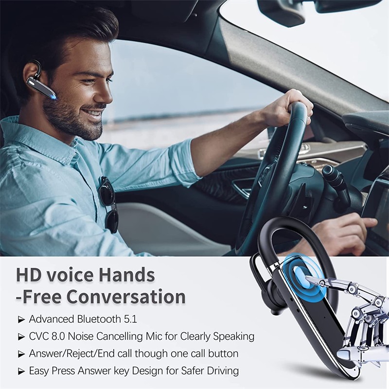 Wireless Bluetooth Headset Ear-mounted Digital Display Waterproof And Noise Reduction - Image 13