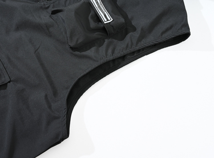 Thin Type Tooling Casual Hooded Sleeveless Vest Waistcoat