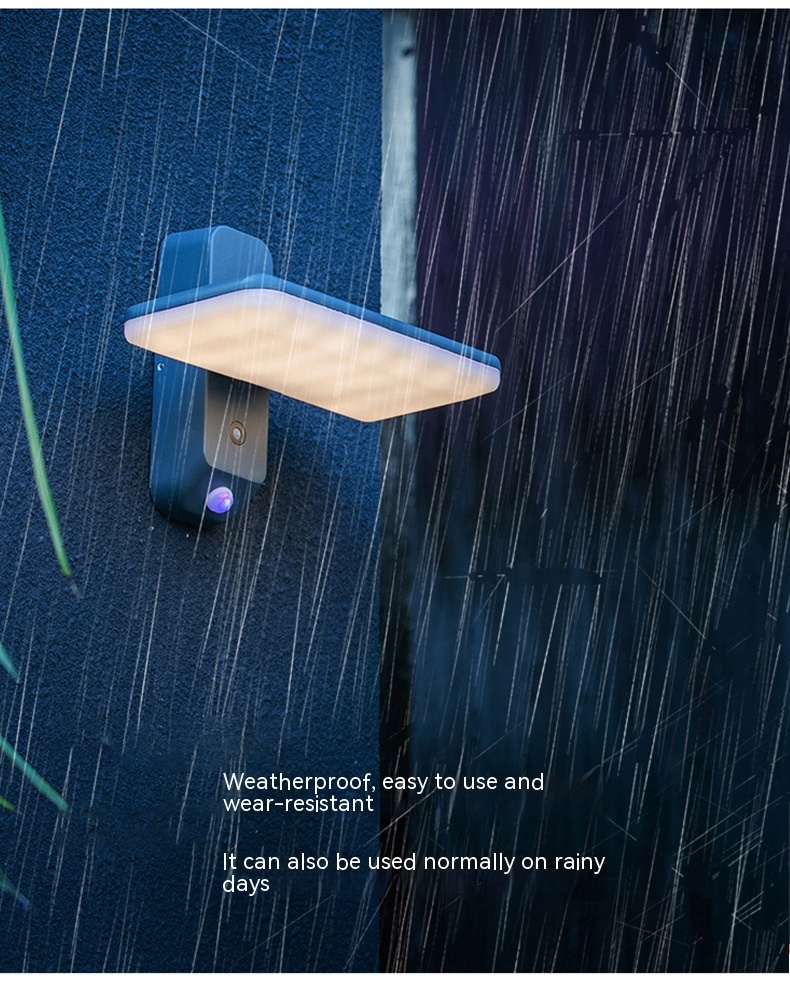 Nordic Solar Infrared Sensing Outdoor Waterproof Wall Lamp - Image 13