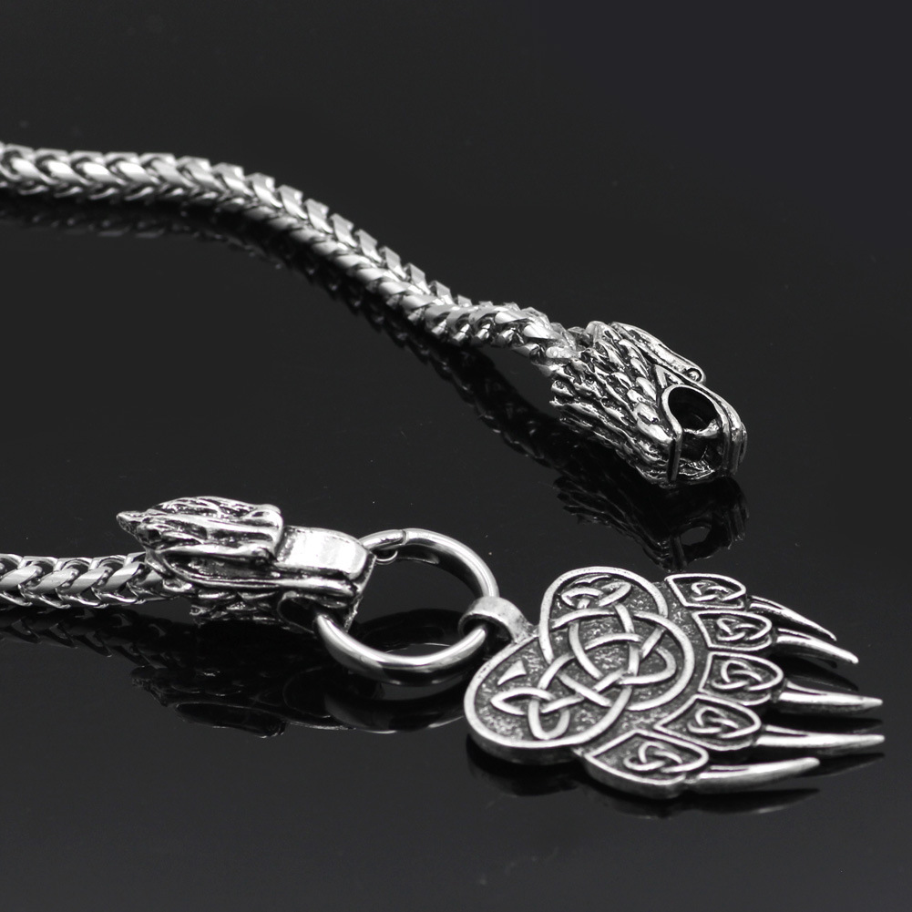 Title 5, Nordic Viking Guardian Totem Bear Claw Titanium...