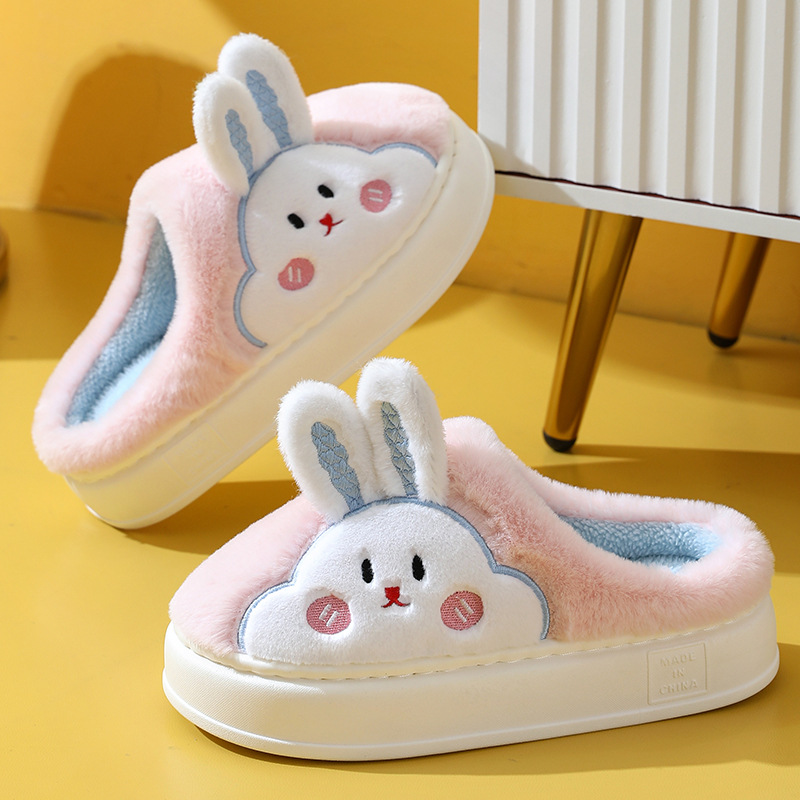 Silent Anti-slip Home Cartoon Cute Home Thermal Cotton Slippers Winter - Image 6