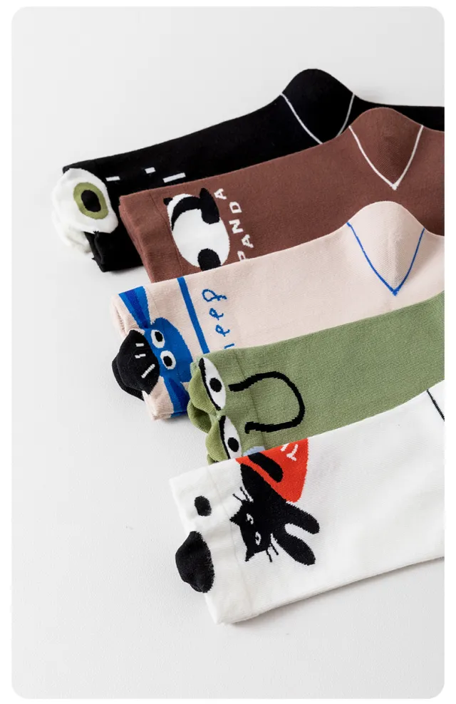 Couple Men's Cotton Tube Socks All match Birkenstock Five Piece Set - Shop at LoveMi