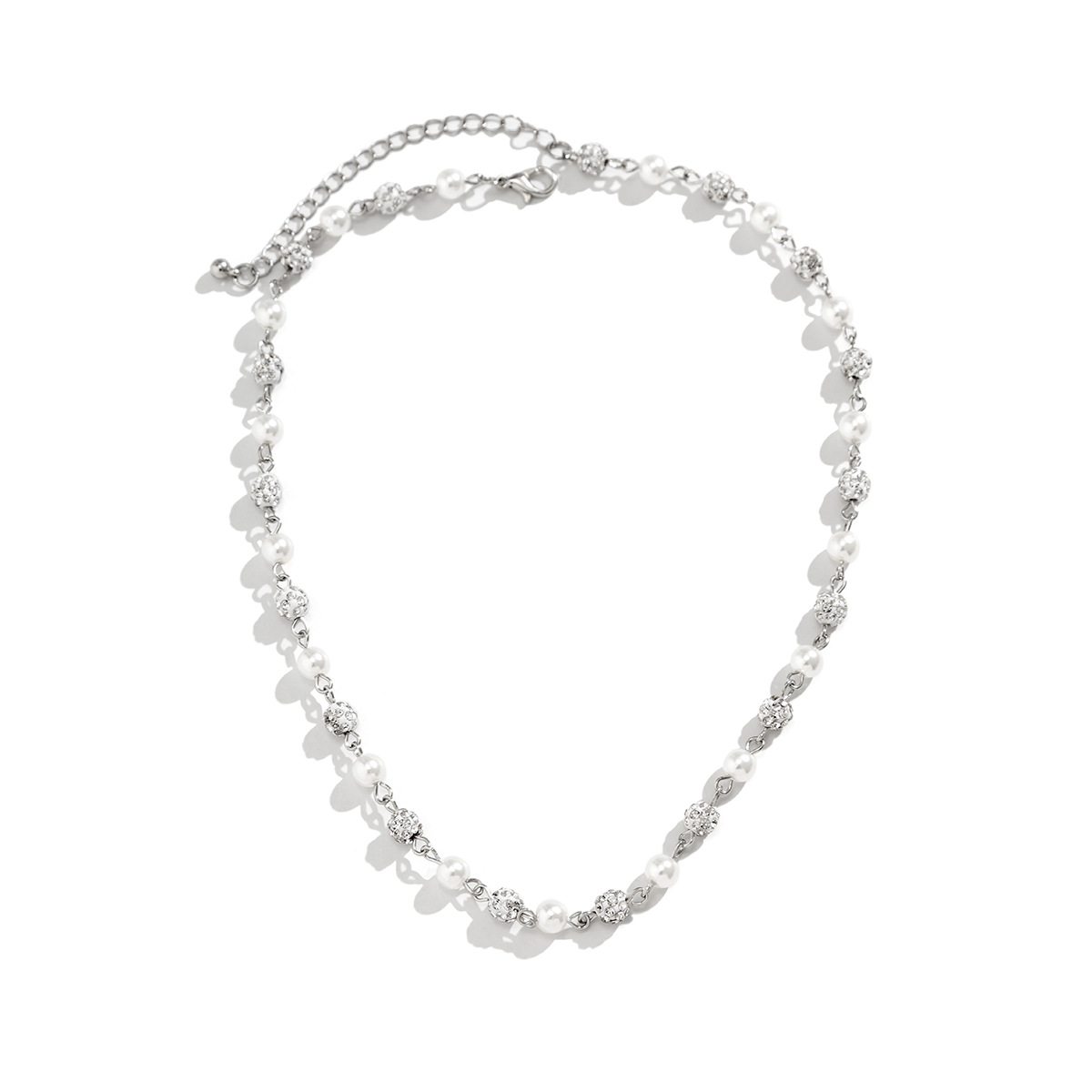 Title 3, Simple Elegant Stitching Pearl Necklace For Women