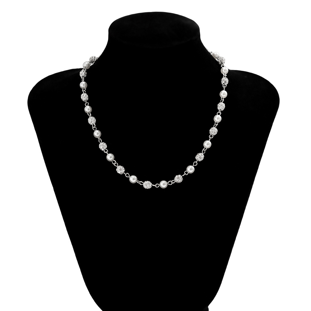 Title 6, Simple Elegant Stitching Pearl Necklace For Women