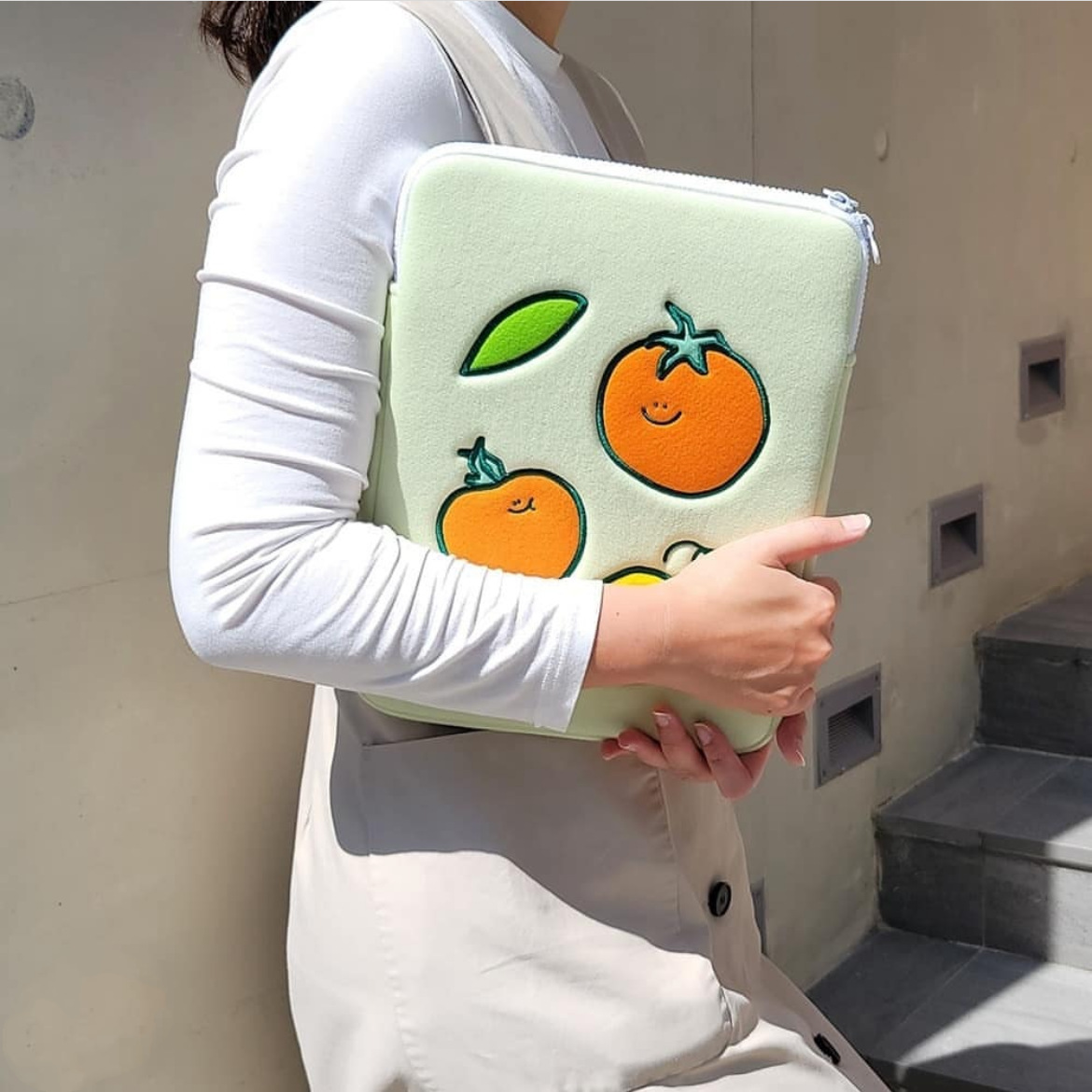 Embroidered Tomato Tablet Inner Bag Notebook - Image 17