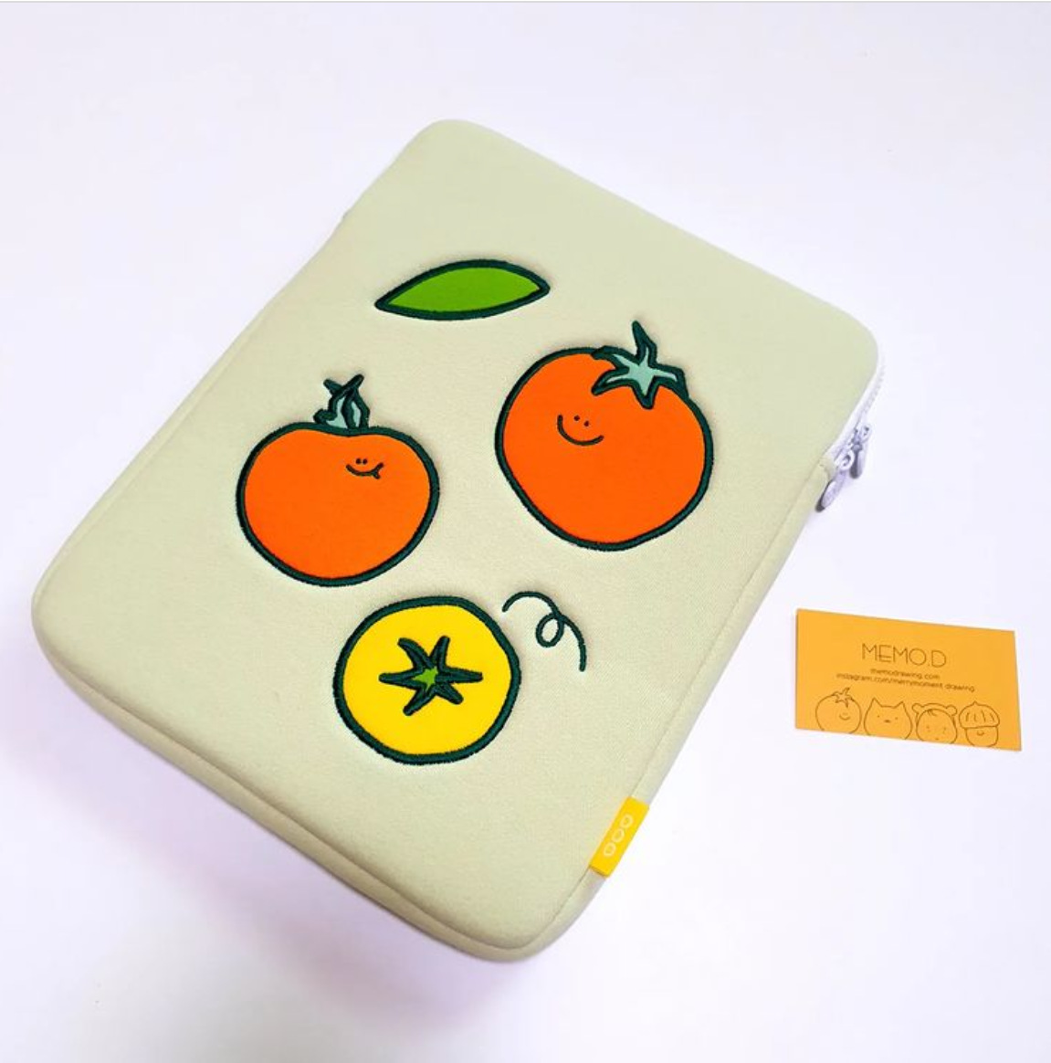 Embroidered Tomato Tablet Inner Bag Notebook - Image 6