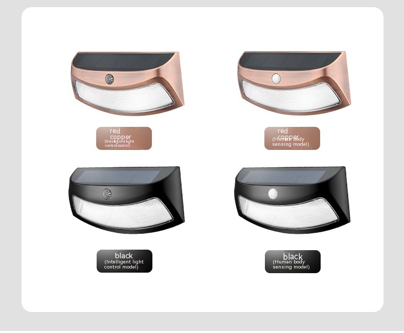 Solar Outdoor Retro Decorative Courtyard Villa Garden Wall Lighting Wall Lamp