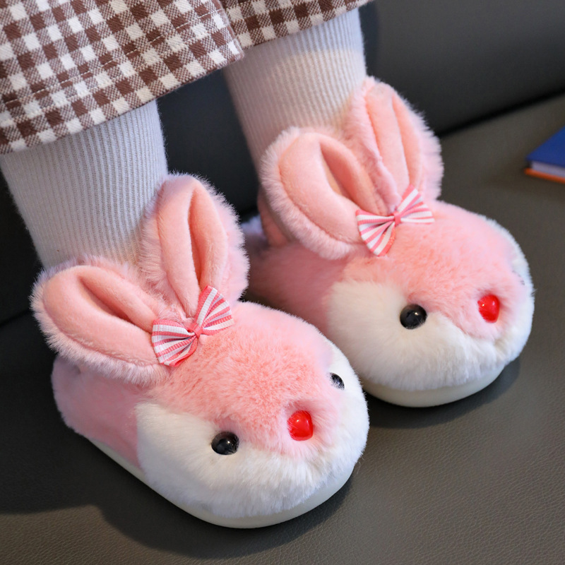 Winter Children Warm Non-slip Cotton Slippers — foto 7