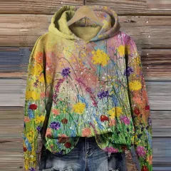 European And American 3D Printing Velvet Padded Hooded Sweatshirt - Picture Colour-M - View 1