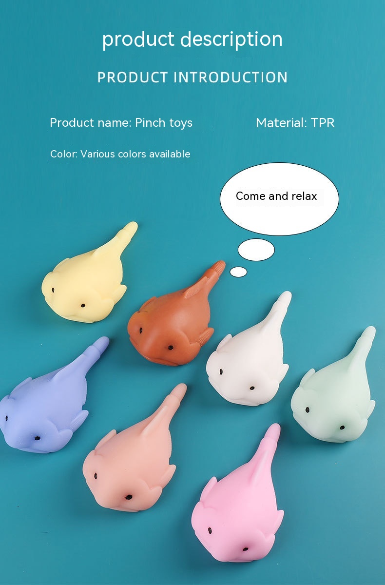 Title 7, Cute Colorful Big Ugly Fish Squeeze Toys