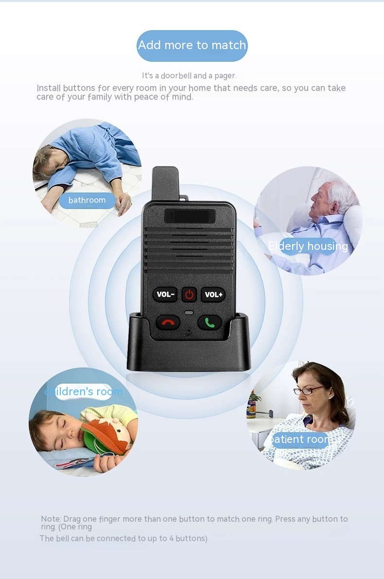 Wireless Voice Intercom Doorbell Two-Way Intercom 5 Wireless Voice Intercom Doorbell Two-Way Intercom