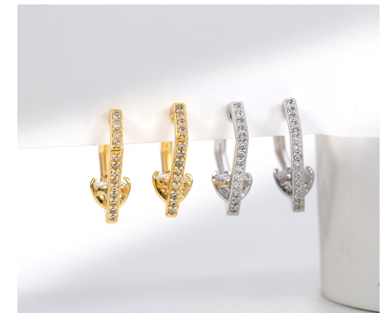 Korean Accessories Diamond Ear Clip Minimalist Design Personalized Minority Earrings