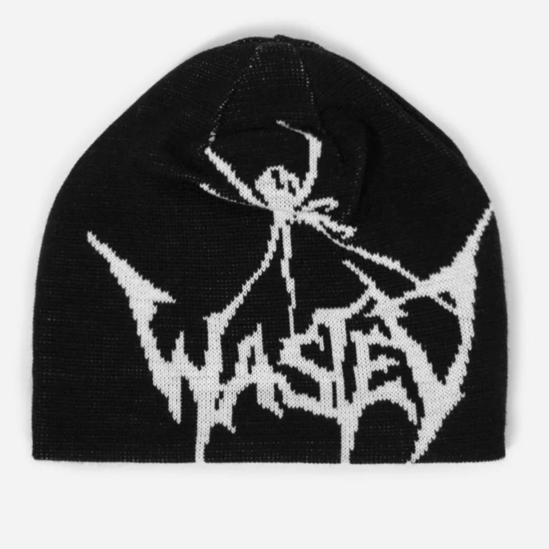 Knitted Hat Spider Embroidered Knitted Autumn Winter Hat Y2g Street Warm — foto 2