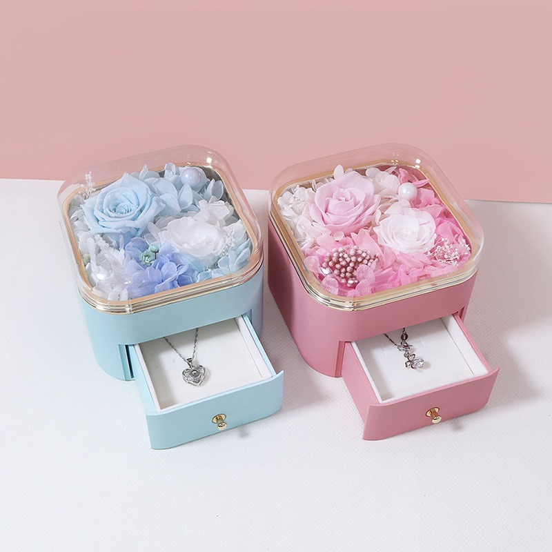 Title 5, Christmas Gift Earrings Ring Necklace Box