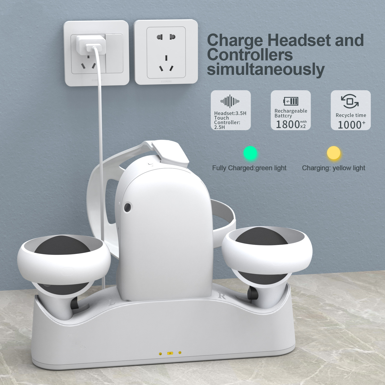 VR Glasses Handle Magnetic Charging Base - Image 5