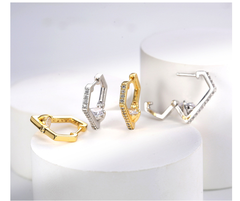 Title 1, Korean Accessories Diamond Ear Clip Minimalist ...