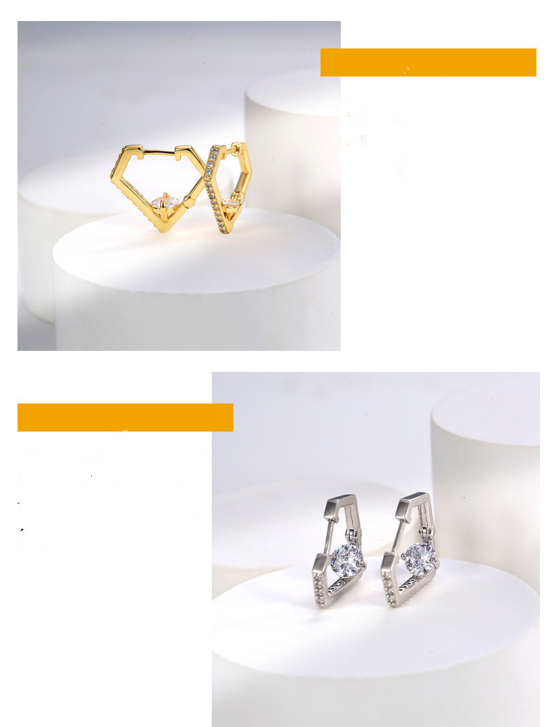 Title 5, Korean Accessories Diamond Ear Clip Minimalist ...