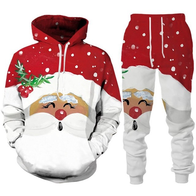 Title 11, Santa Claus 3D Printed Hooded Sportswear Trouse...