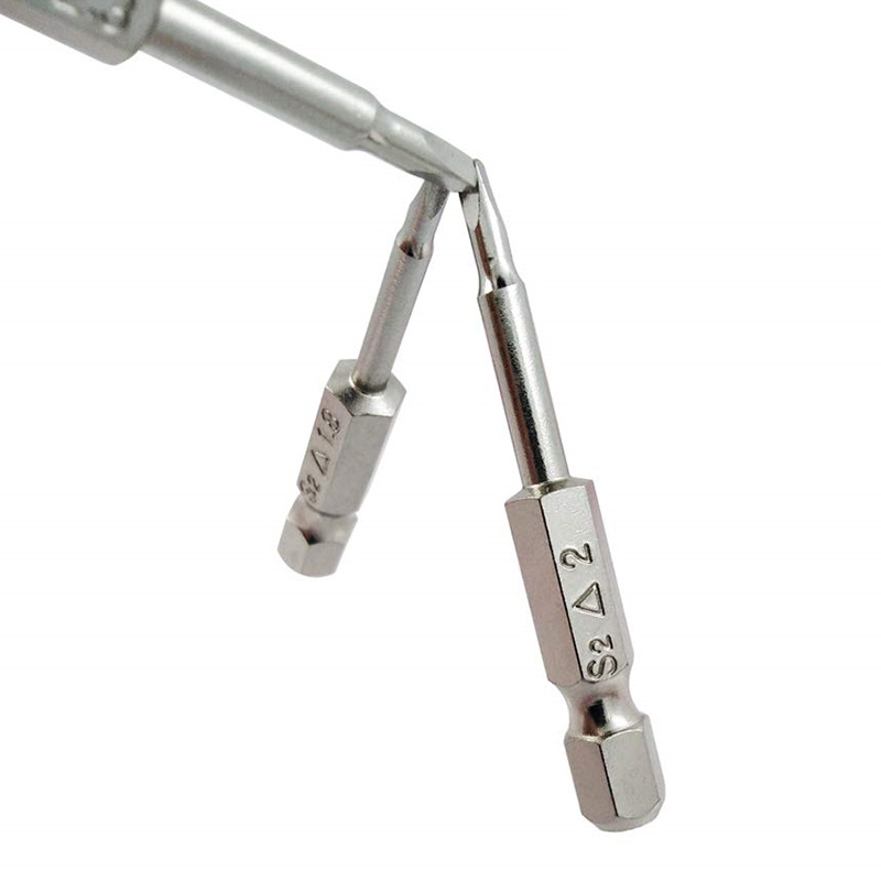 S2 Alloy Steel Screwdriver Triangle Bits Set