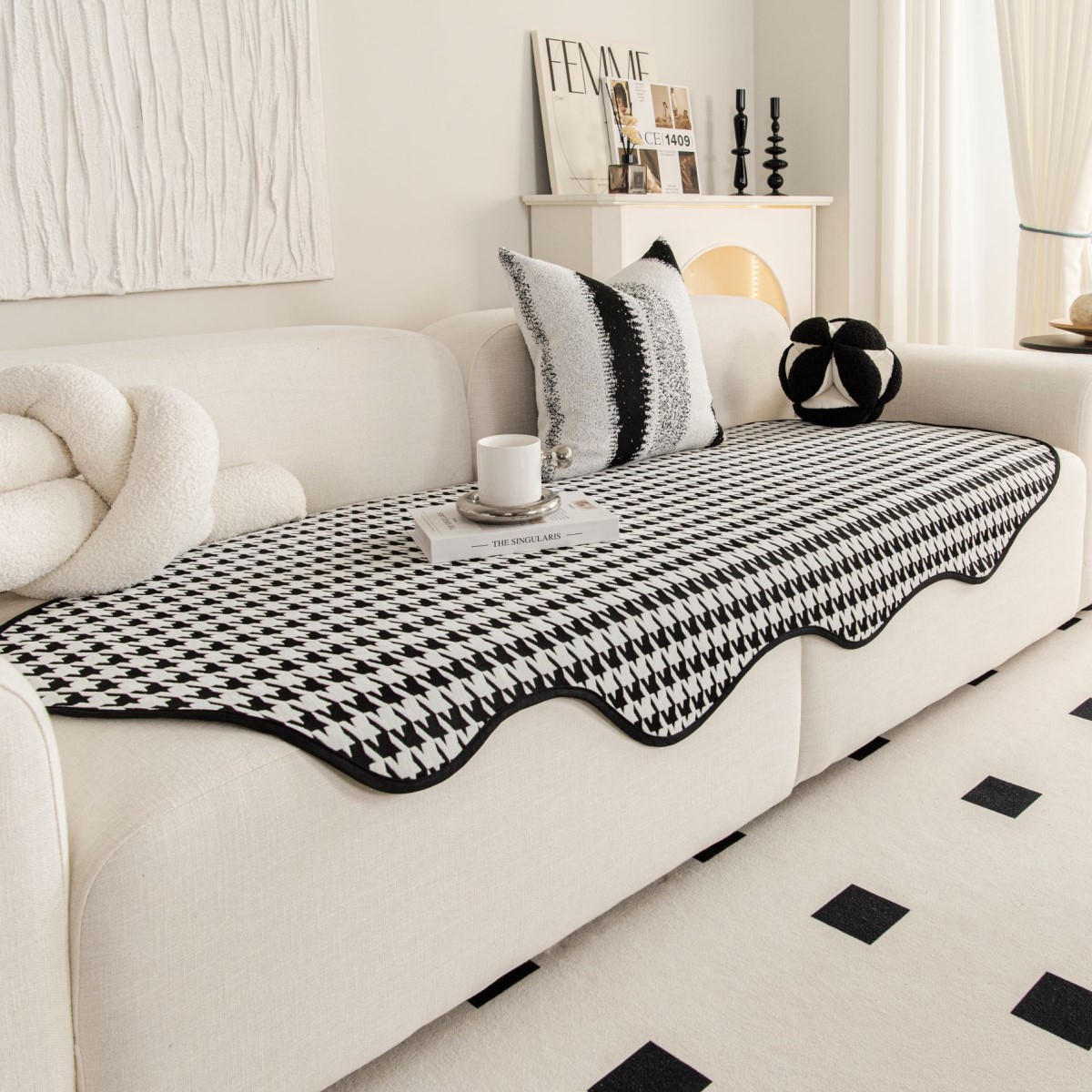 Non-slip Seat Cushions Irregular Cover Cloth