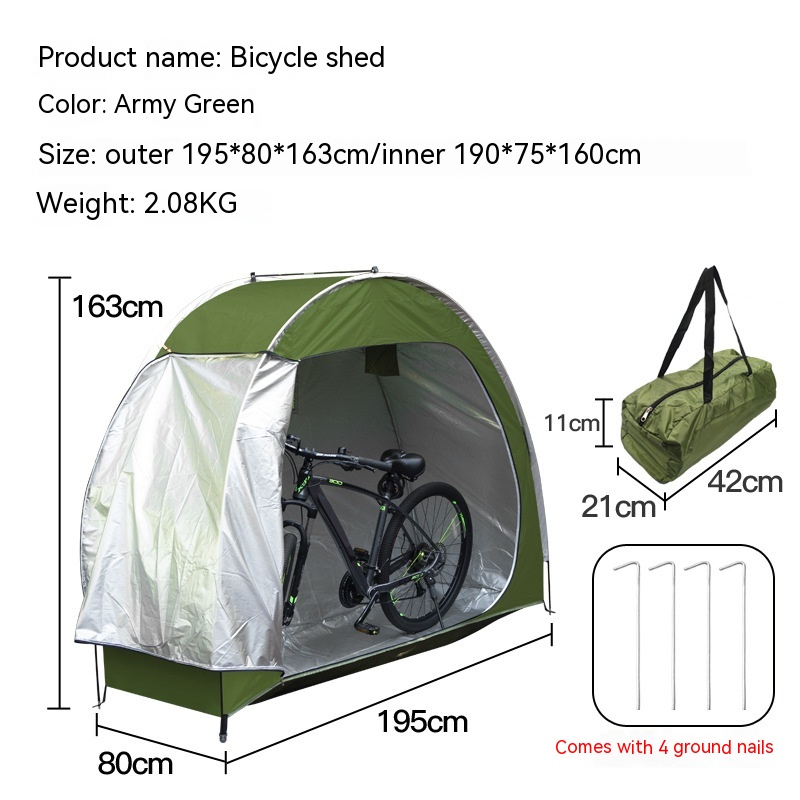 Bicycle Tent Storage Room Convenient 11