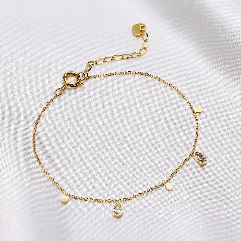 Square Triangle Zircon Rhinestone Fragment Necklace Titanium Steel Necklace Female Clavicle Chain