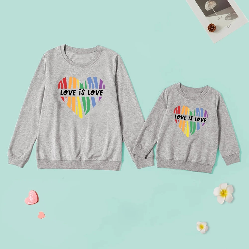 Letter Printed Parent-child Sweater Mother And Daughter Matching Clothes Three Colors — foto 9