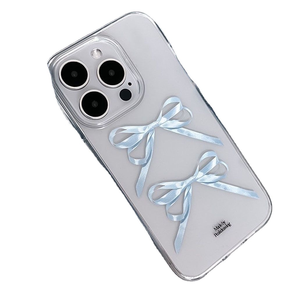 Title 2, Capinha de celular Ins Bow transparente. Design...