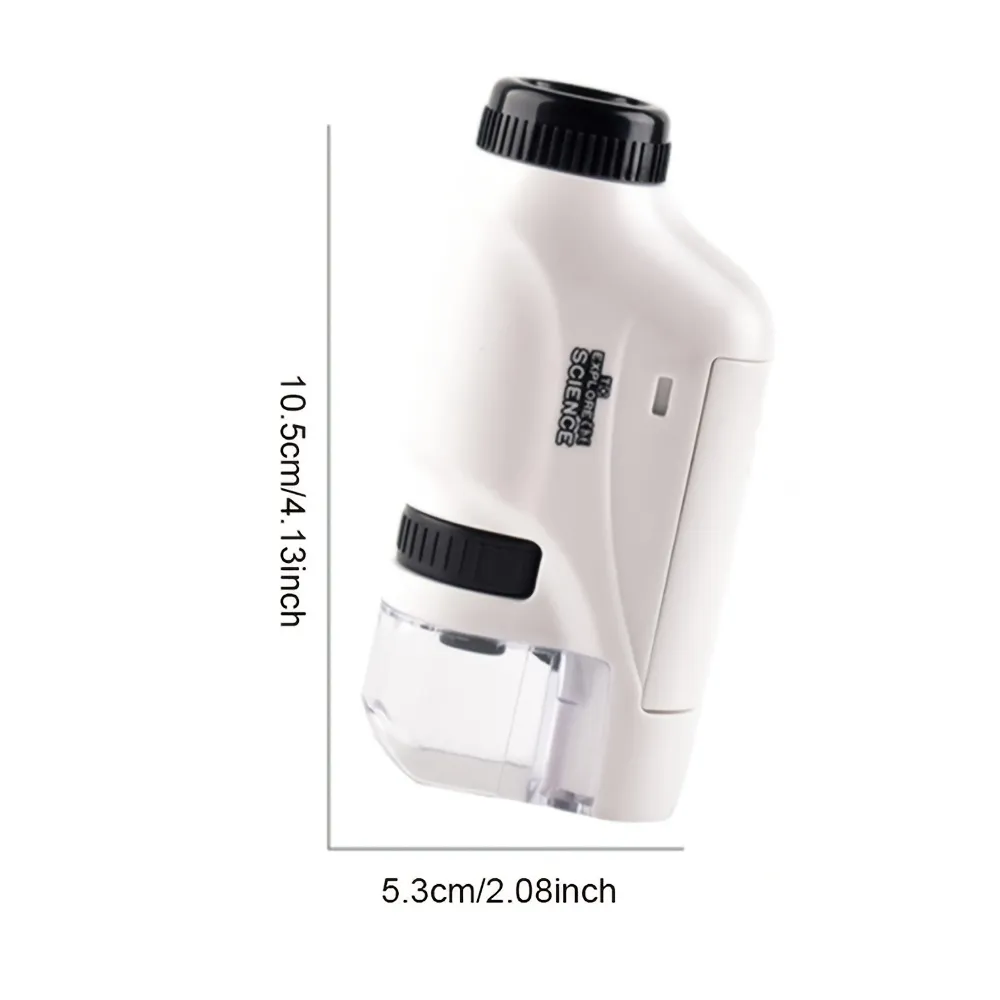 Pocket Microscope For Kids, Portable Handheld Mini Microscope Toy, Kids Microscope With LED Light 60X-120X, Halloween, Christmas And Thanksgiving Day Gift – image 9