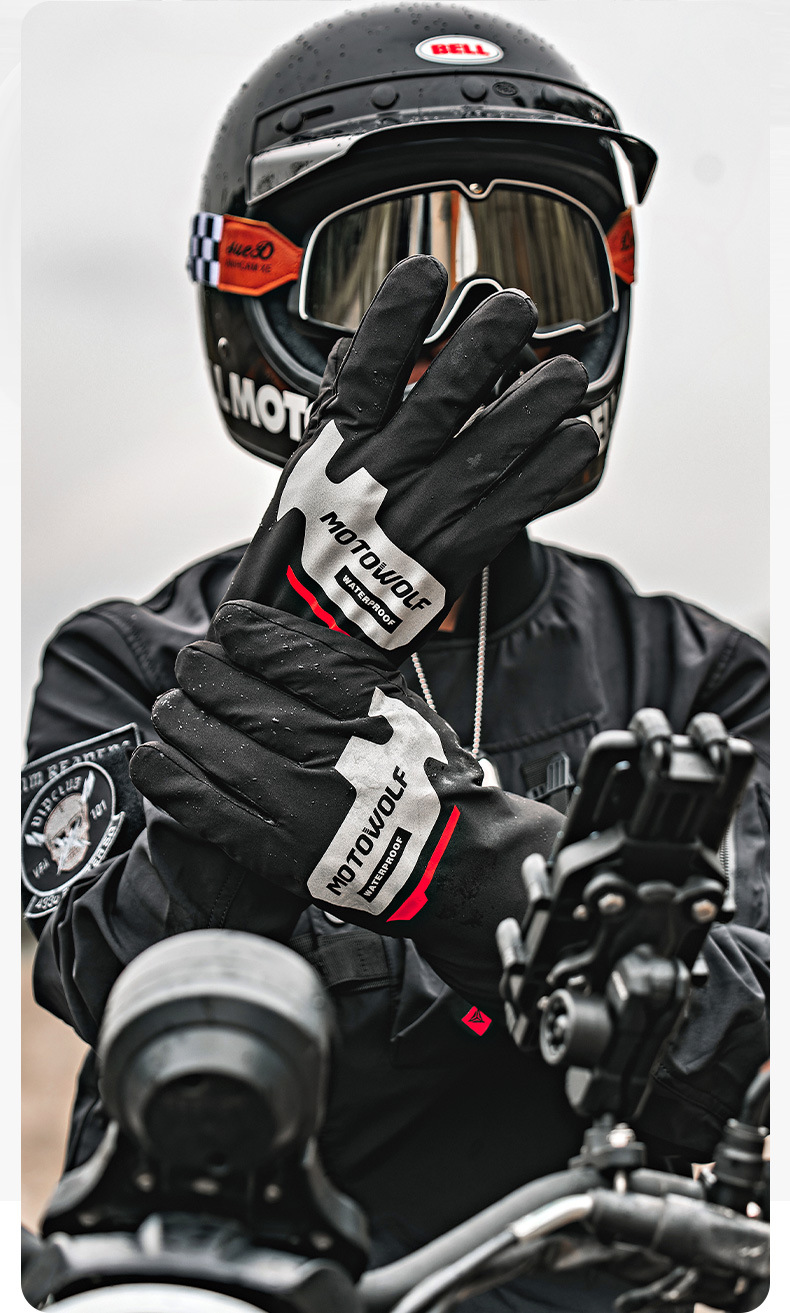 Cycling Gloves Touch Screen Gloves Waterproof Cover - Image 13