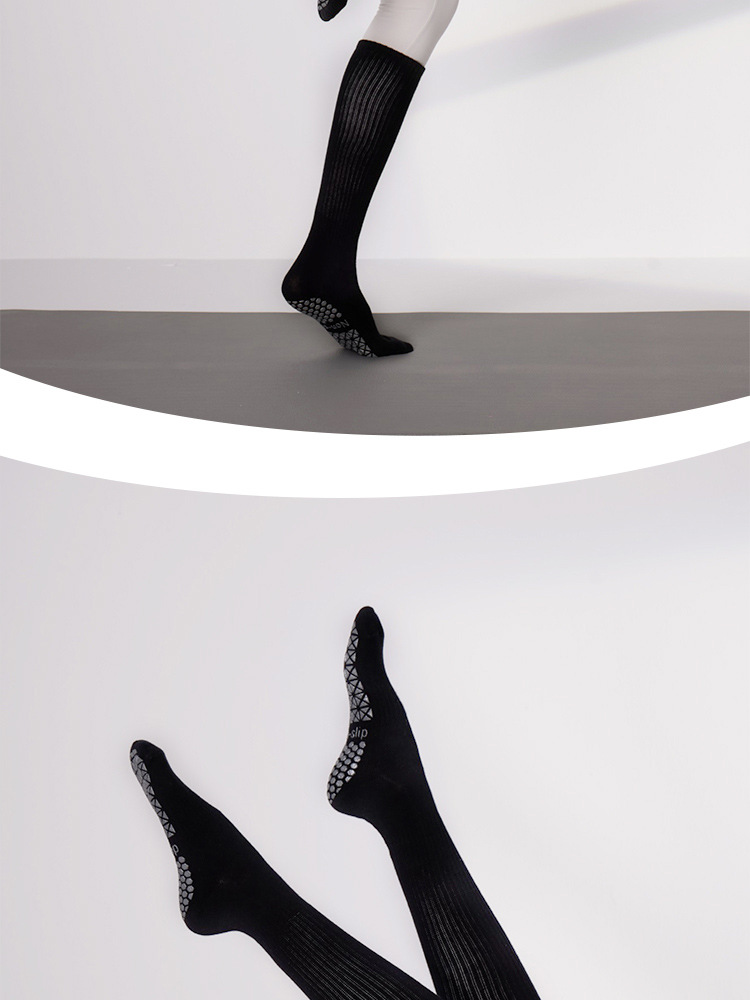 Autumn And Winter Yoga Non-slip Professional Women's Long Pilates Sports Workout Slimming Socks