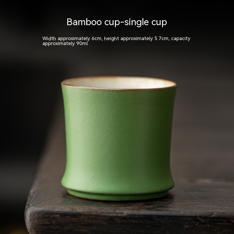 Title 6, Ceramic Bamboo Green Bamboo Tea Household Lands...