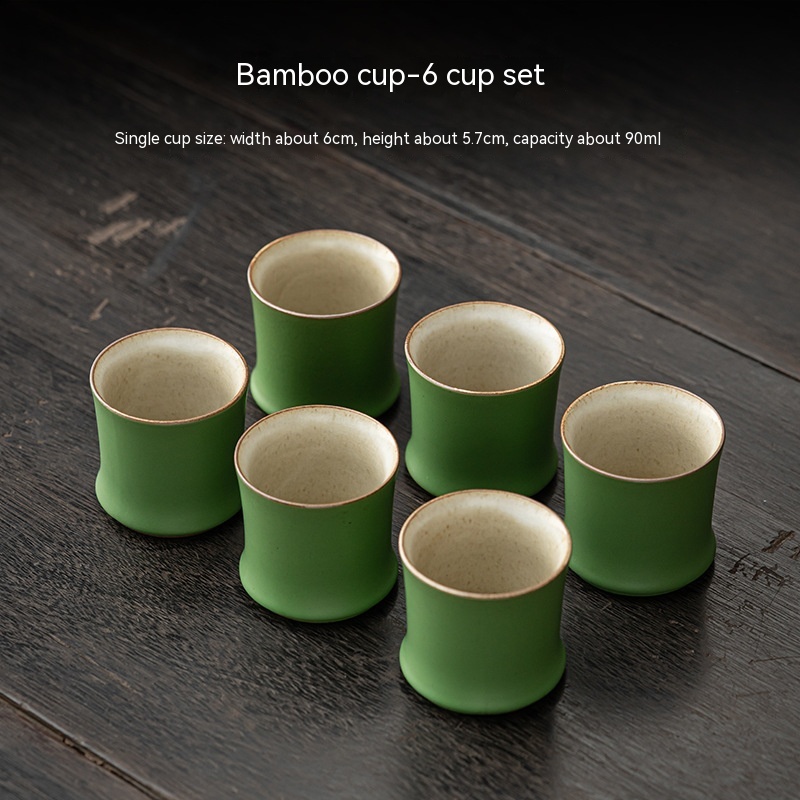 Title 8, Ceramic Bamboo Green Bamboo Tea Household Lands...