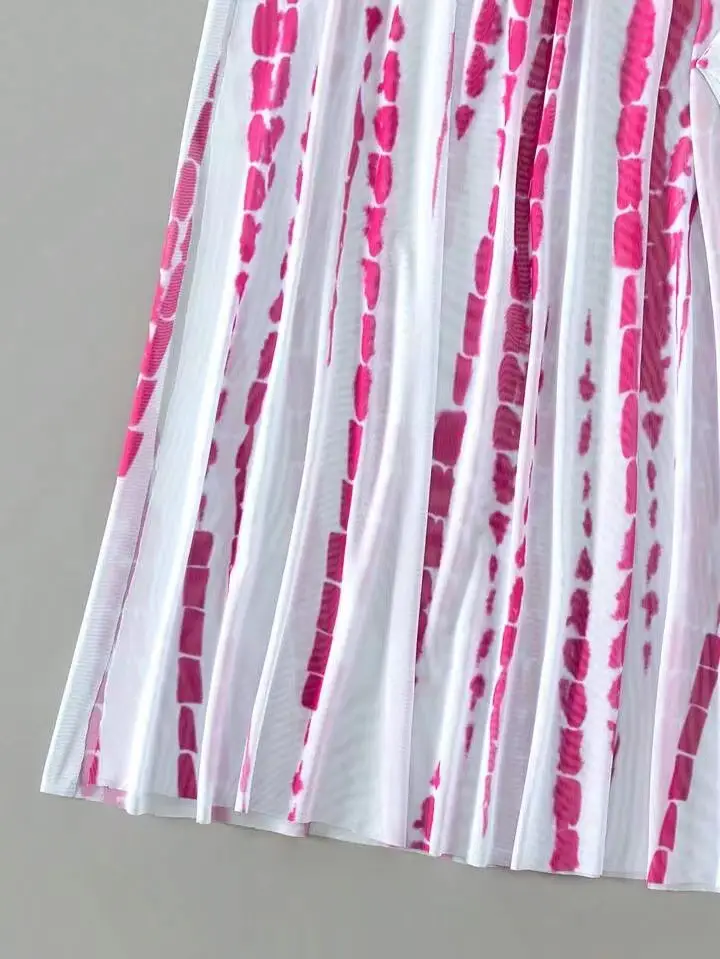 Split Bikini Swimsuit Cross Strap Sunscreen Gauze Skirt