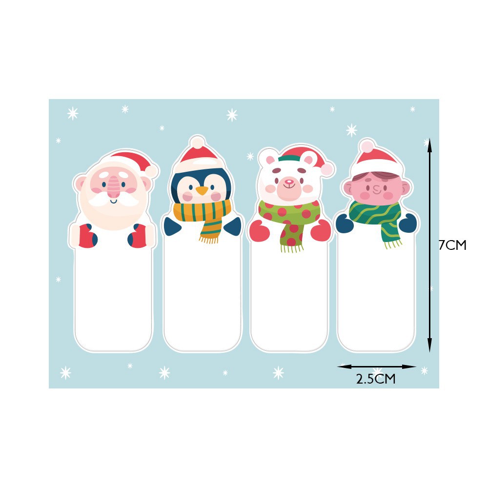 Title 5, 4 Irregular Christmas Stickers