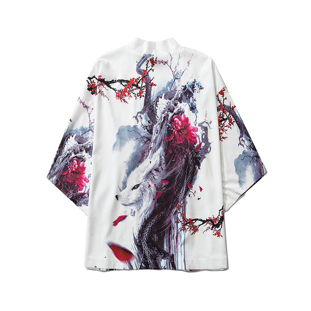 Title 6, National Style Creative Kimono Cloak Printed Ca...