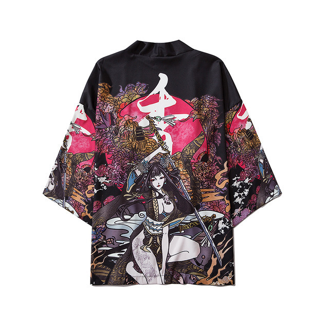 Title 7, National Style Creative Kimono Cloak Printed Ca...