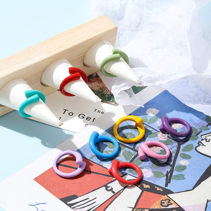 Personalized Fashion Macaron Color Ring