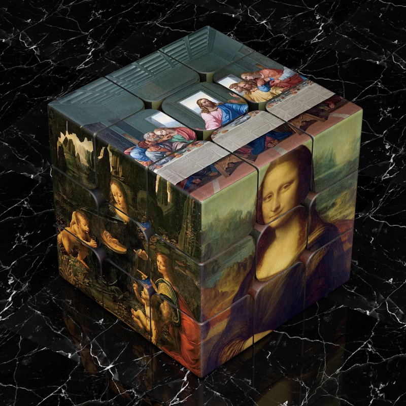 Title 5, Cubo de Rubik 3x3 Van Gogh Girasoles Cielos Est...